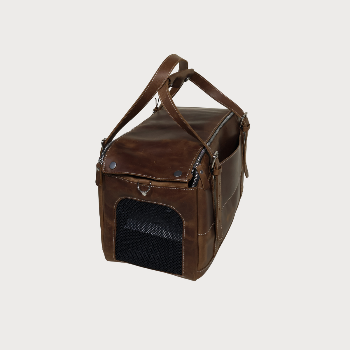 LEATHER PET CARRIER Genuine Leather Travel Bag
