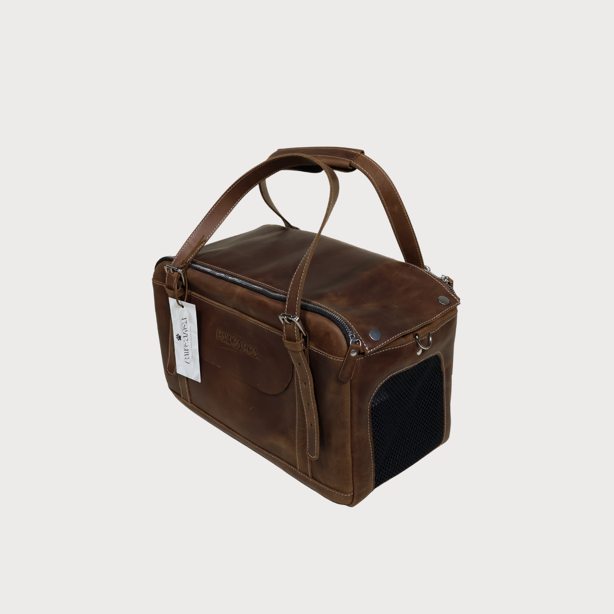 LEATHER PET CARRIER Genuine Leather Travel Bag