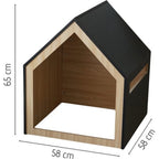 BLACK Wooden Pet House