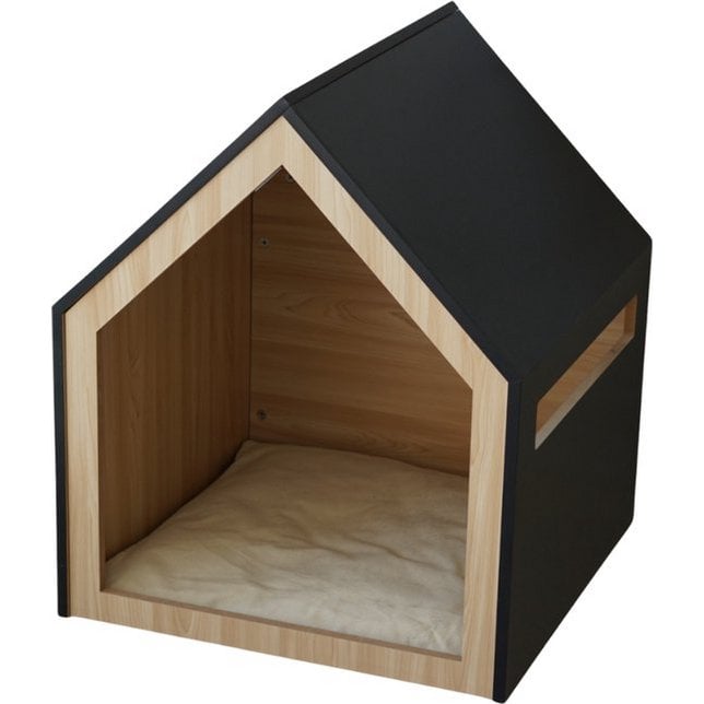 BLACK Wooden Pet House