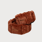 CHARLES Striped Velvet Dog Bed