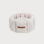 CHARLES Striped Velvet Dog Bed