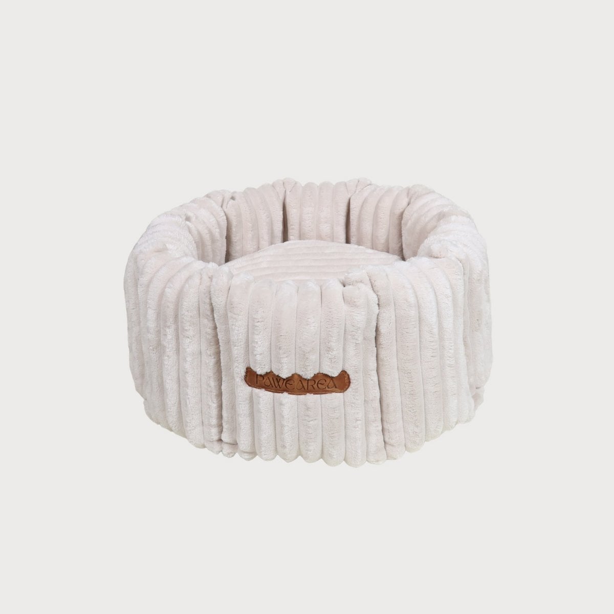 CHARLES Striped Velvet Dog Bed
