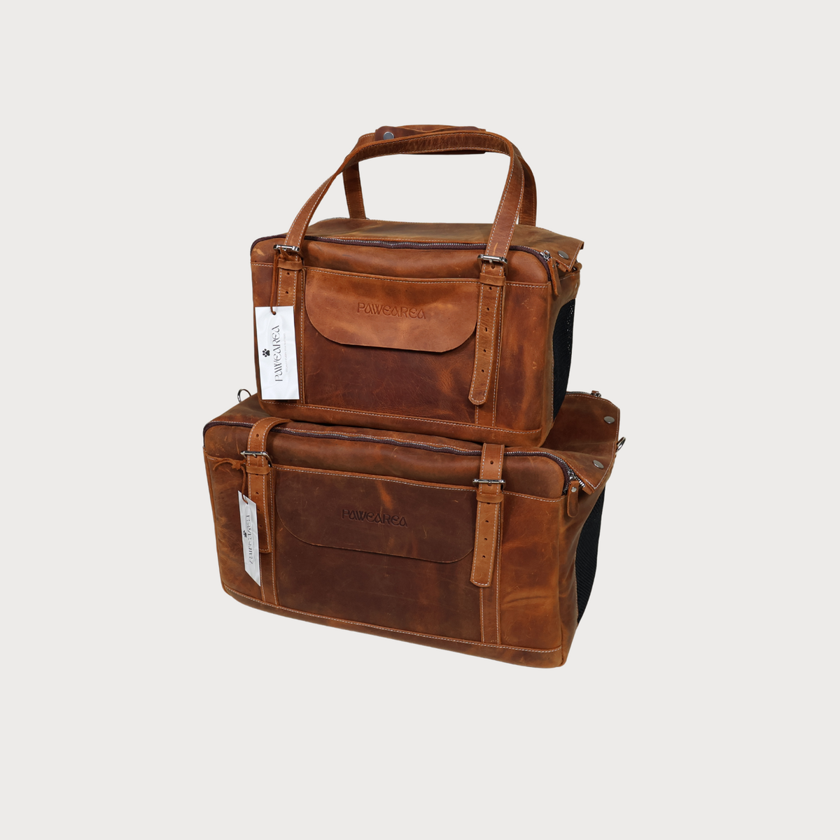LEATHER PET CARRIER Genuine Leather Travel Bag