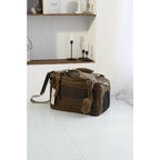 LEATHER PET CARRIER Genuine Leather Travel Bag