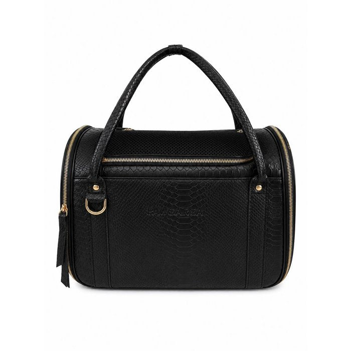 PYTHON Luxury Airline Leather Pet Carrier
