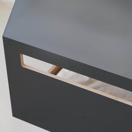BLACK Wooden Pet House