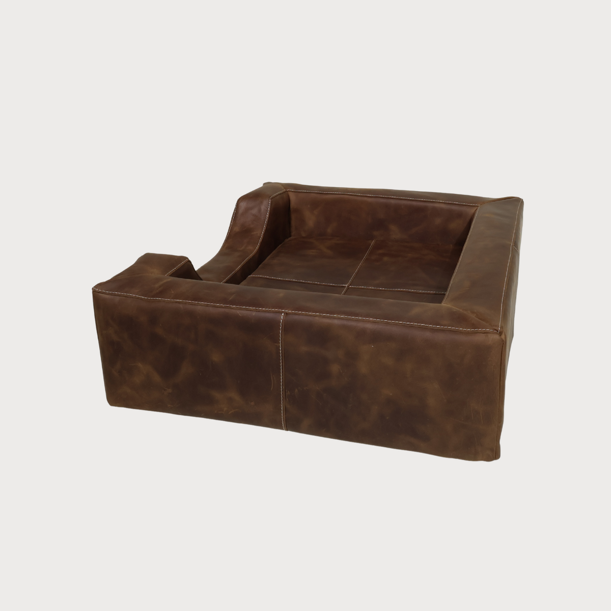 HERITAGE Full Grain Leather Dog Bed