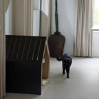 BLACK Wooden Pet House