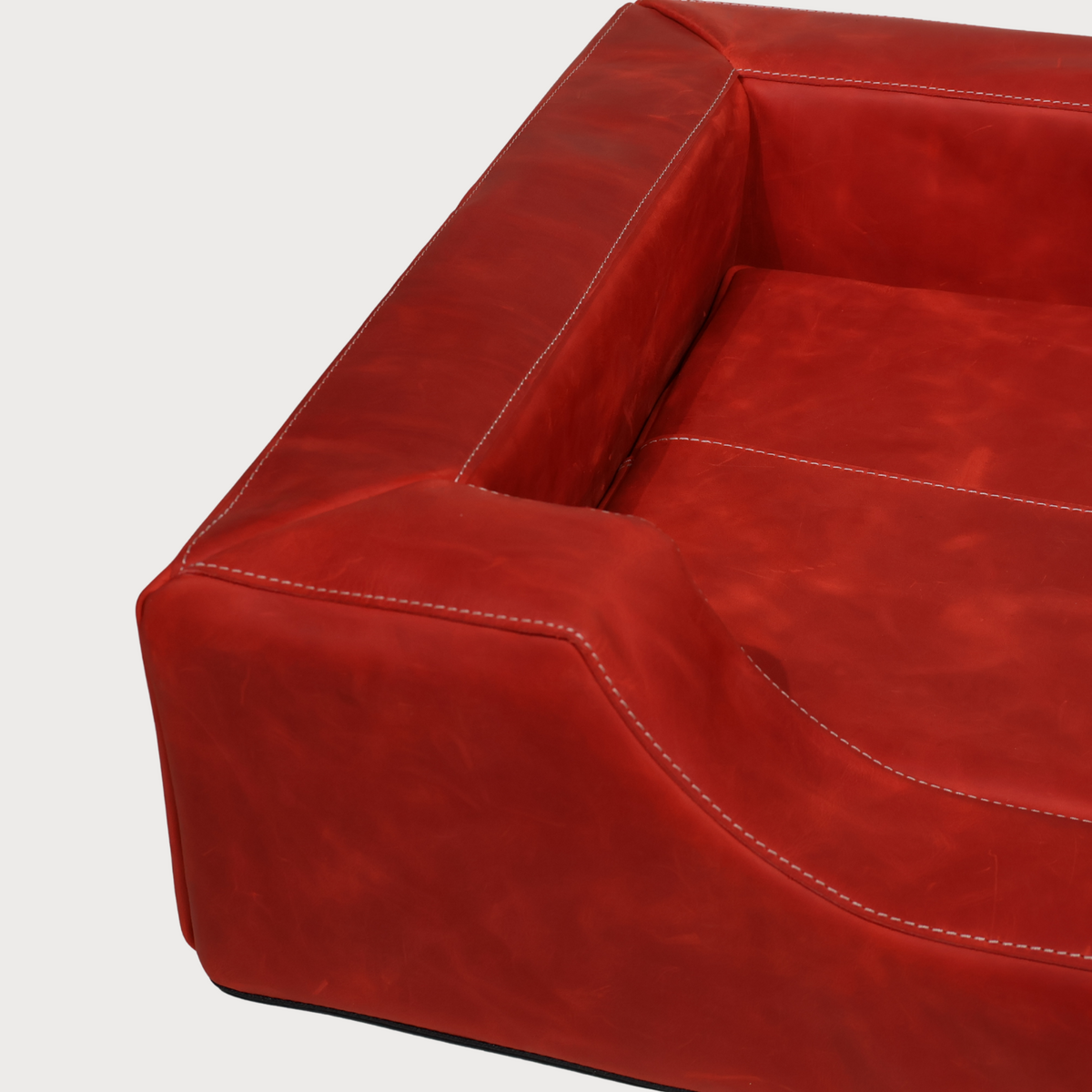 HERITAGE Full Grain Leather Dog Bed