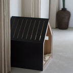 BLACK Wooden Pet House