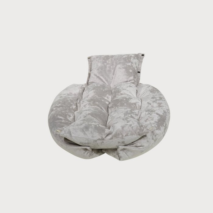 MALIBU Marble Velvet 2-in-1 Dog Bed