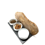 CATS ONLY Olive Wood Feeding Station