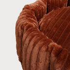CHARLES Striped Velvet Dog Bed