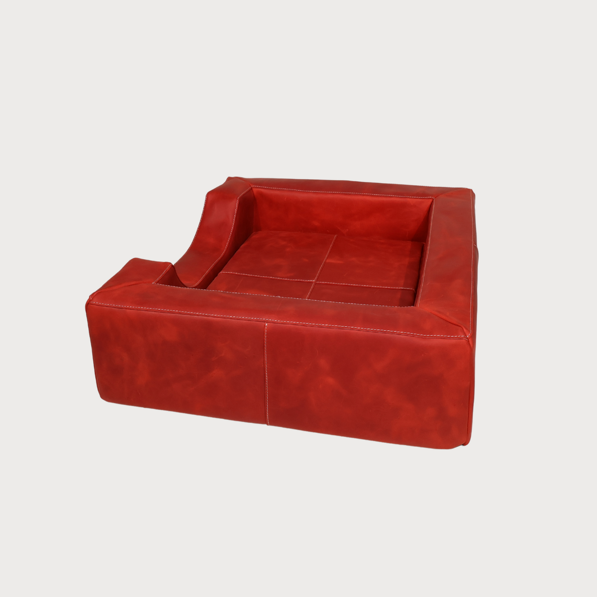 HERITAGE Full Grain Leather Dog Bed
