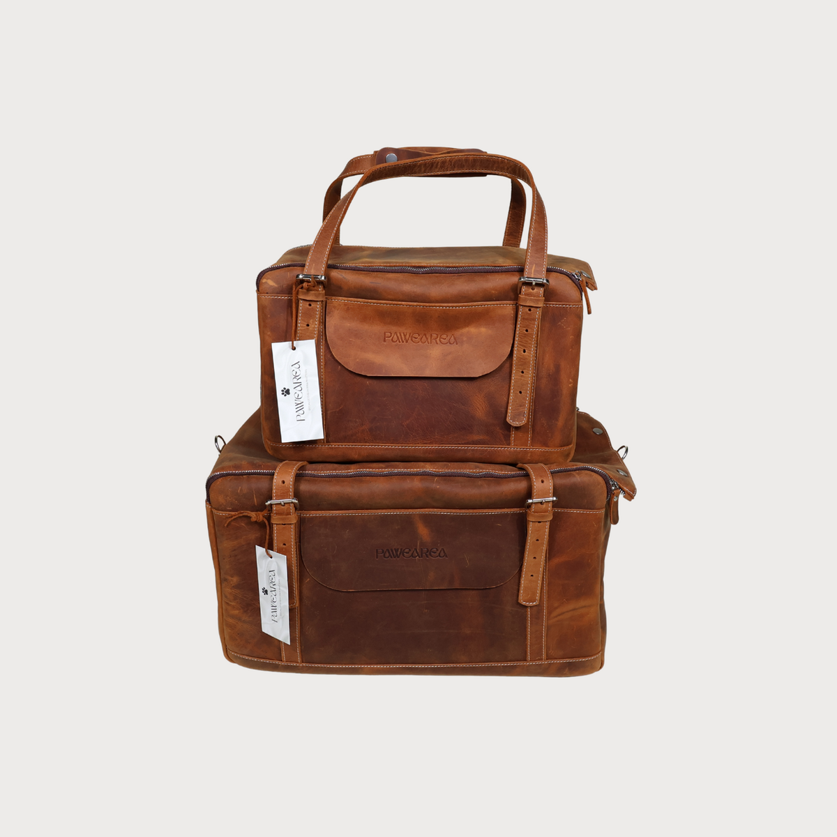 LEATHER PET CARRIER Genuine Leather Travel Bag