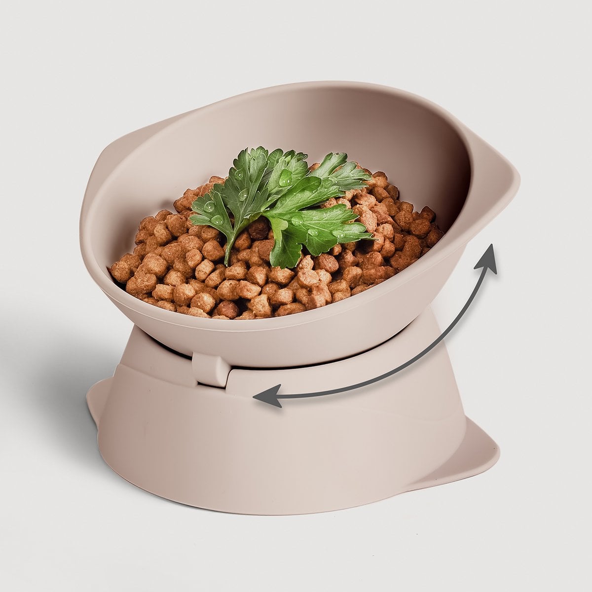 Elevated Adjustable Silicone Cat Bowl