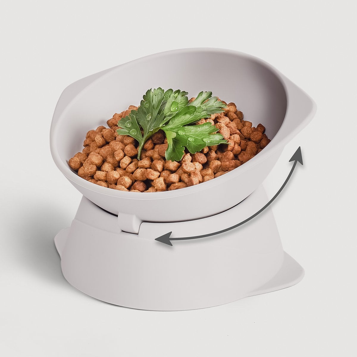 Elevated Adjustable Silicone Cat Bowl