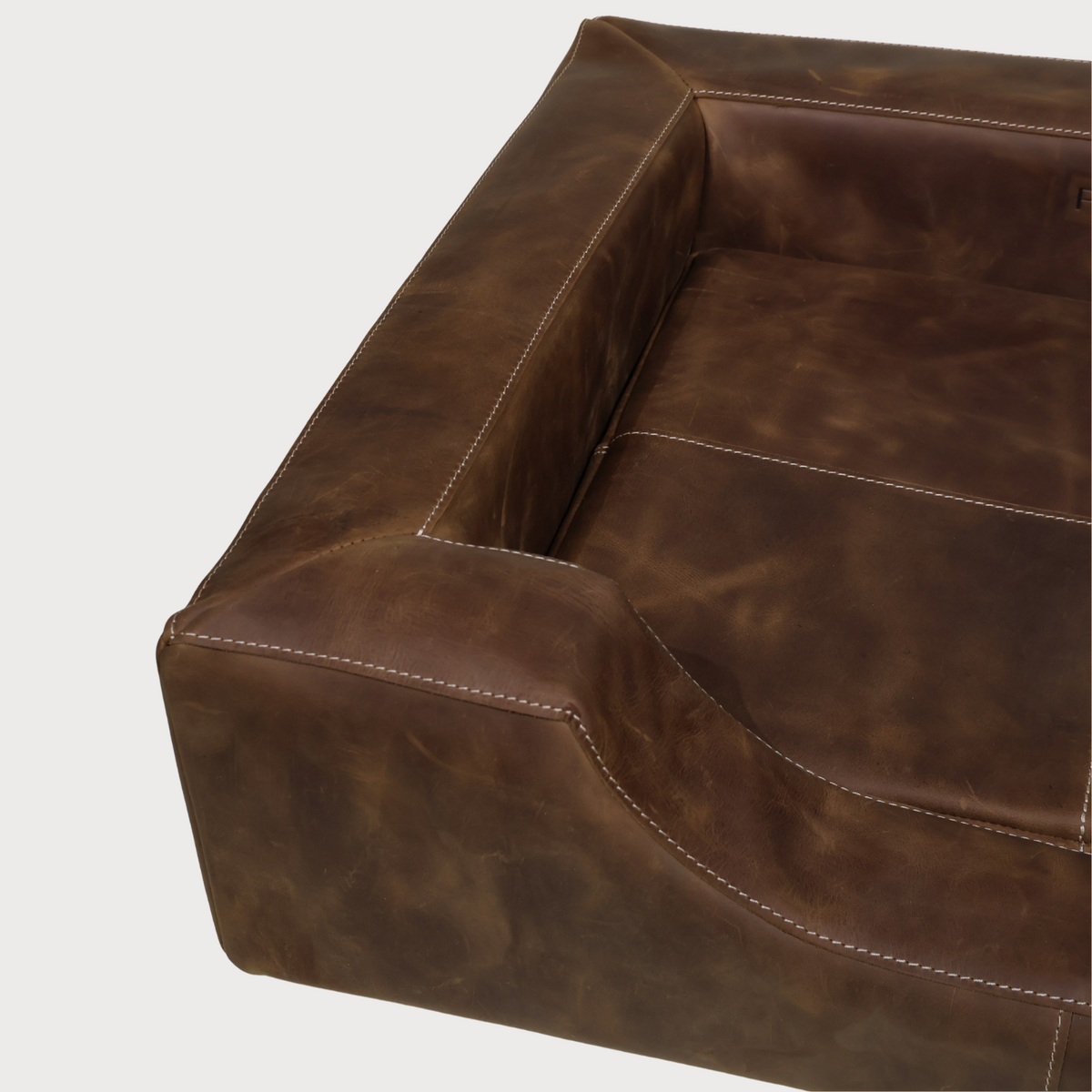 HERITAGE Full Grain Leather Dog Bed