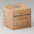 NE & NO Ceramic Cat Fountain with Bamboo Base