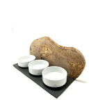 CATS ONLY Olive Wood Feeding Station