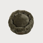 CHARLES Striped Velvet Dog Bed