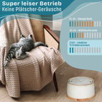 NE & NO Ceramic Cat Fountain with Bamboo Base