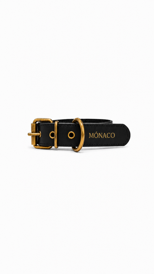 Collar Classic Negro Mónaco
