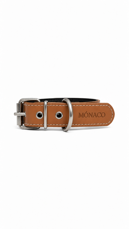 Collar clásico camello Mónaco
