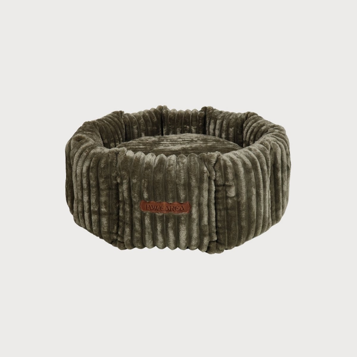 CHARLES Striped Velvet Dog Bed