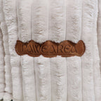 CHARLES Striped Velvet Dog Bed