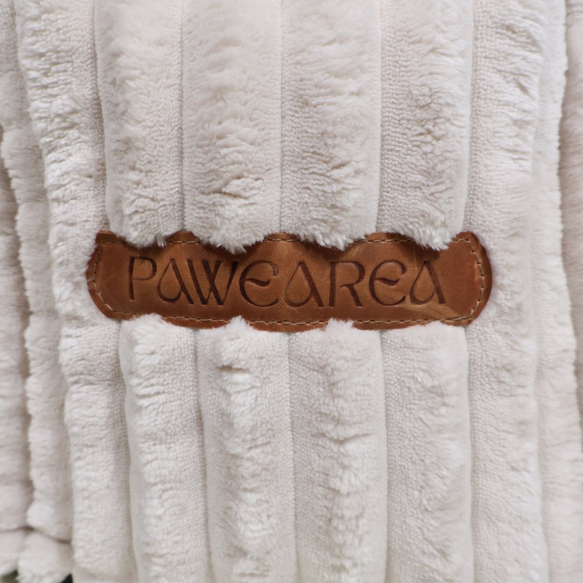 CHARLES Striped Velvet Dog Bed