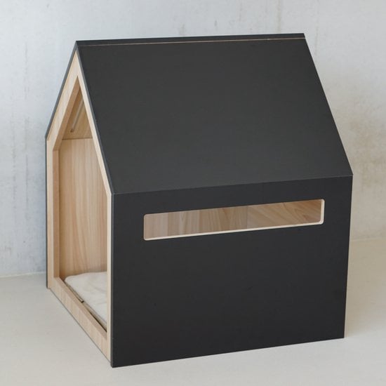 BLACK Wooden Pet House
