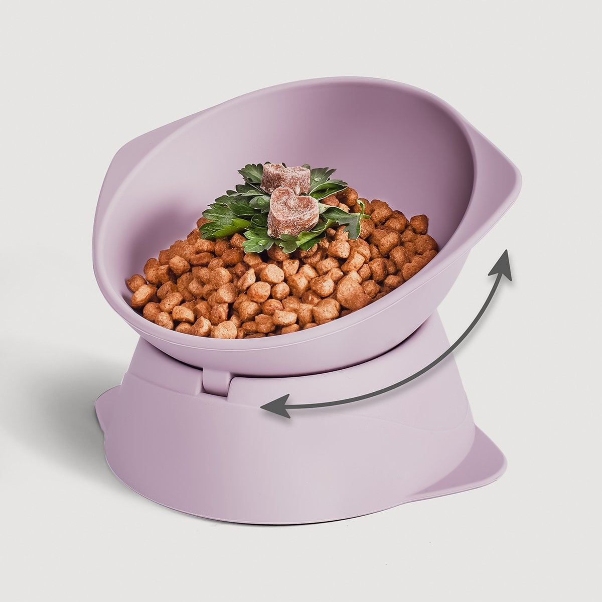 Elevated Adjustable Silicone Cat Bowl