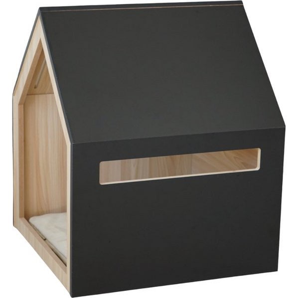 BLACK Wooden Pet House
