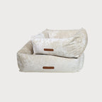 SAPPHIRE Marble Velvet Orthopedic Dog Bed