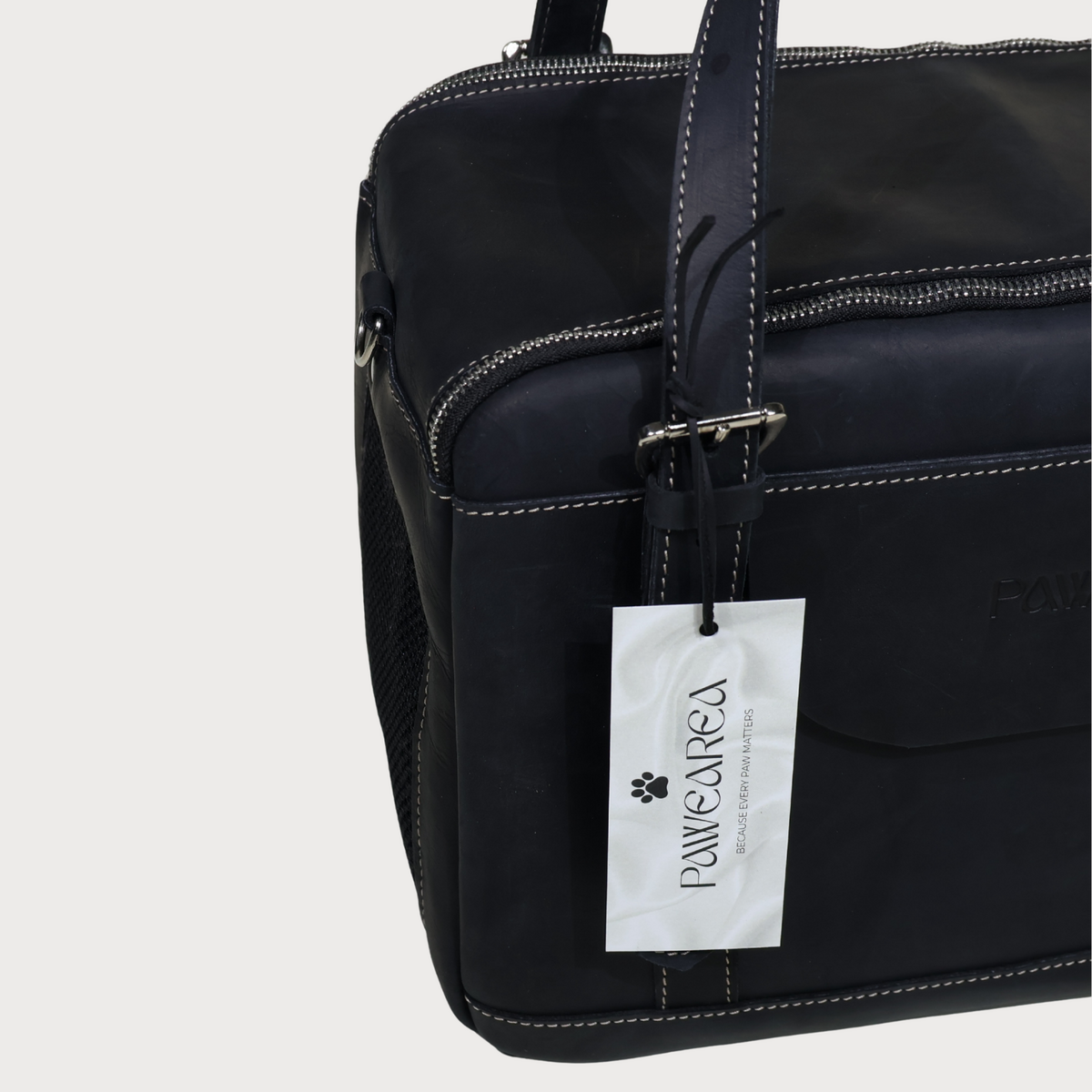 LEATHER PET CARRIER Genuine Leather Travel Bag