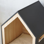 BLACK Wooden Pet House