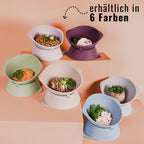 Elevated Adjustable Silicone Cat Bowl