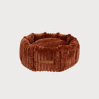 CHARLES Striped Velvet Dog Bed