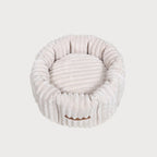 CHARLES Striped Velvet Dog Bed