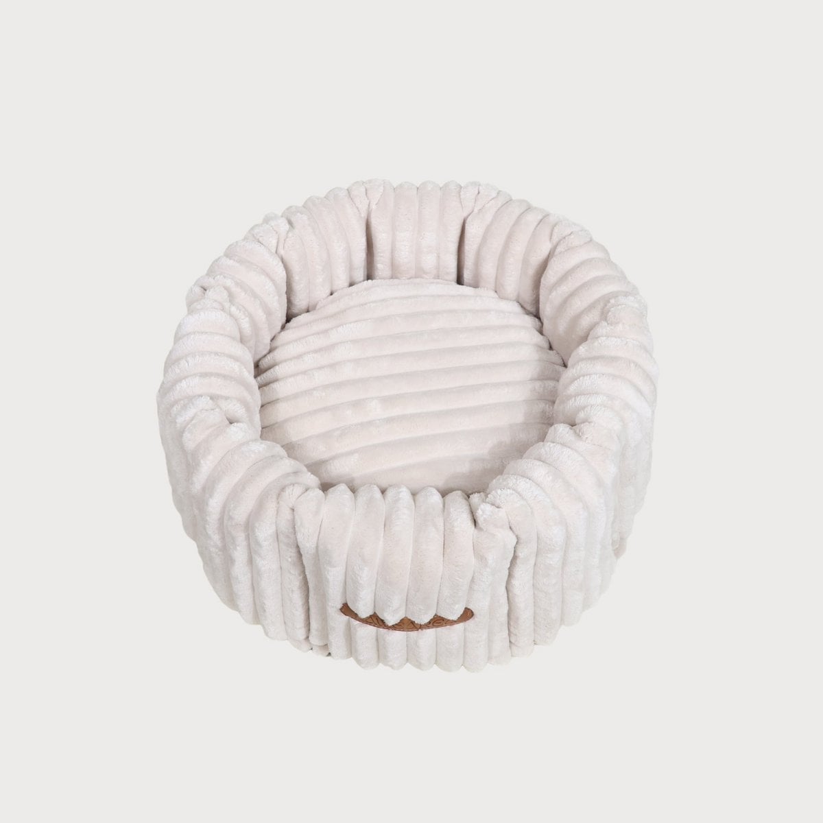 CHARLES Striped Velvet Dog Bed