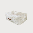 SAPPHIRE Marble Velvet Orthopedic Dog Bed
